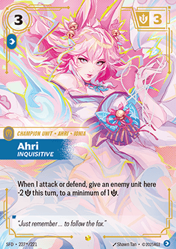 Carta Riftbound Ahri, Inquisitive
