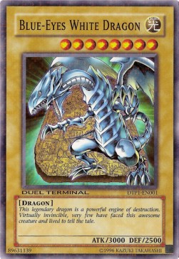 Carta Yu-Gi-Oh! Drago Bianco Occhi Blu